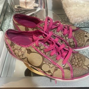 Lightly worn Coach sneakers